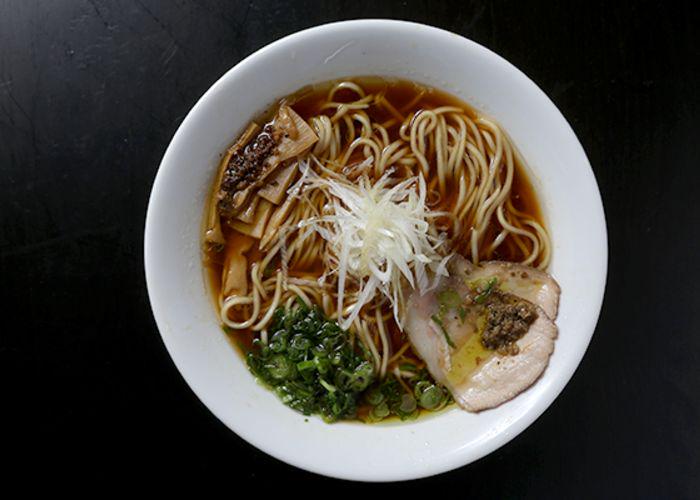 Shoyu clam ramen  from Konjiki Hototogisu, a Michelin-starred ramen restaurant in Tokyo