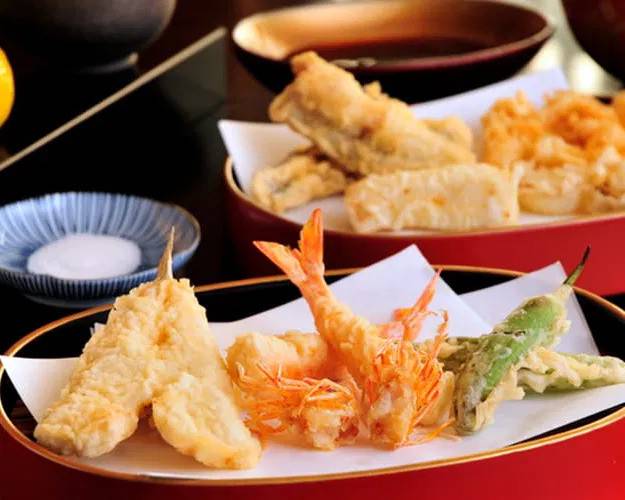 Crispy tempura delights at Tenkane.