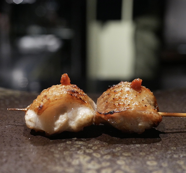 Gourmet grilled skewers served at upscale restaurant