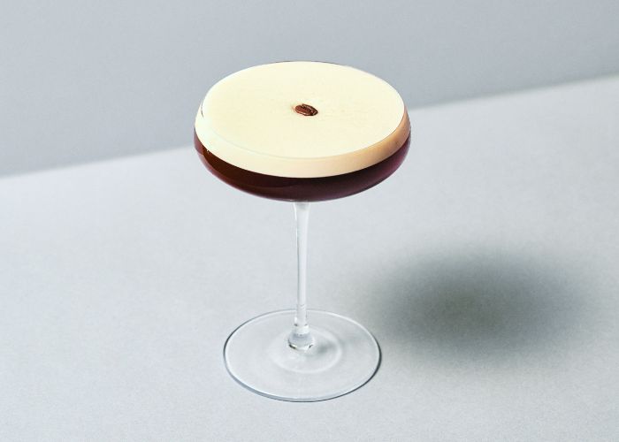 Espresso Martini: NIKKA COFFEY GRAIN, espresso, coffee liqueur, syrup.