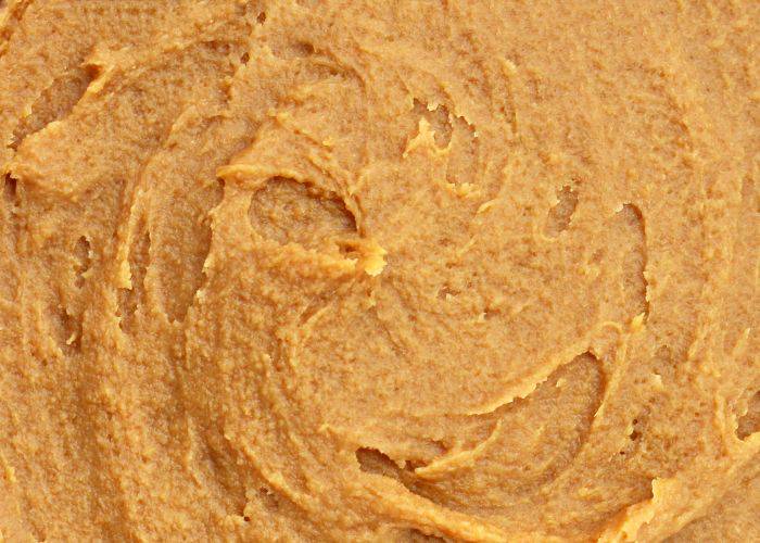 A swirl of miso paste.