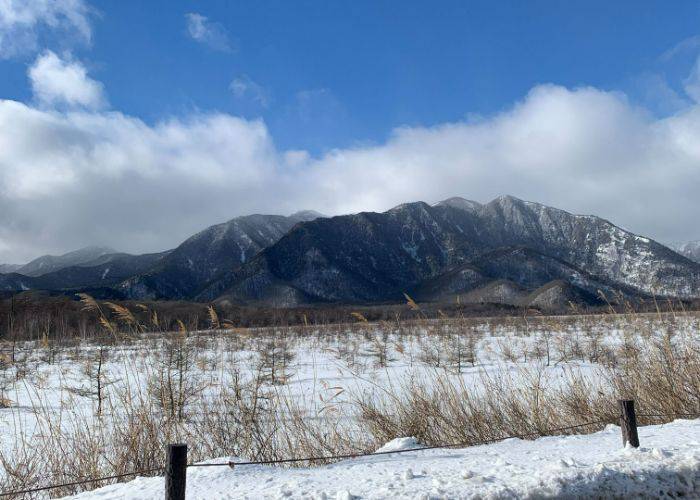 The famous Senjogahara Marshland, made even more majestic with a layer of fluffy white snow.