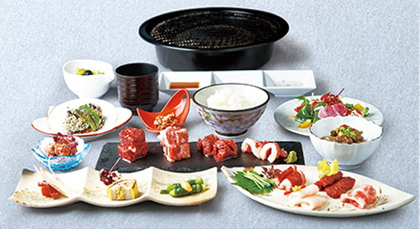 Assorted Japanese dishes elegantly arranged for dining