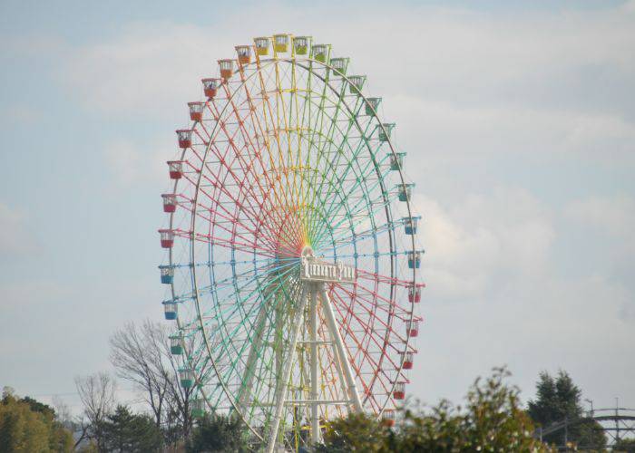 The Ferris wheel at Hirakata Park in Osaka.