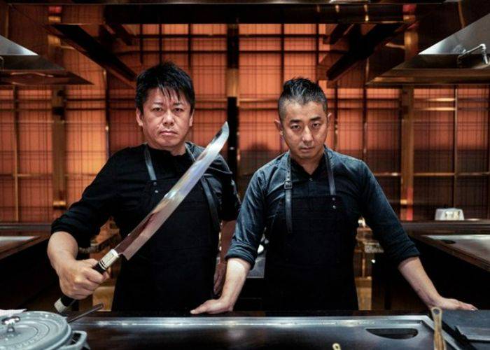 The expert chefs of Mashi no Mashi, famous for their expensive wagyu ramen.