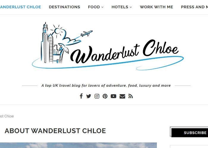 WanderlustChloe home web page
