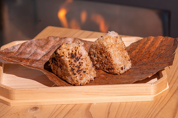 Excellent grilled rice ball experience with ancient rice  4
