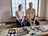 Couple enjoying traditional Japanese meal in tatami room