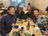 Friends enjoying a meal at a Japanese restaurant