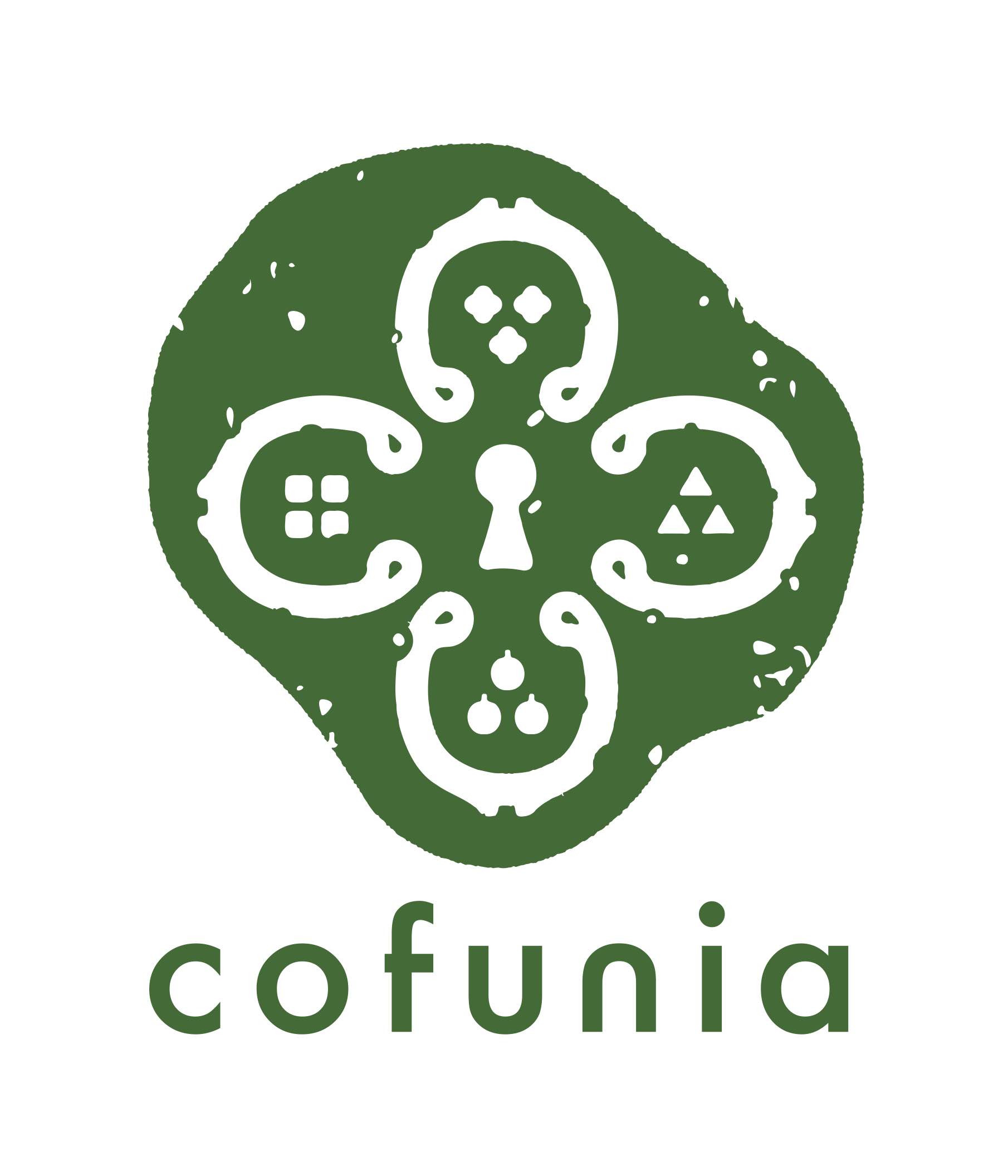 Cofunia logo featuring unique circular design