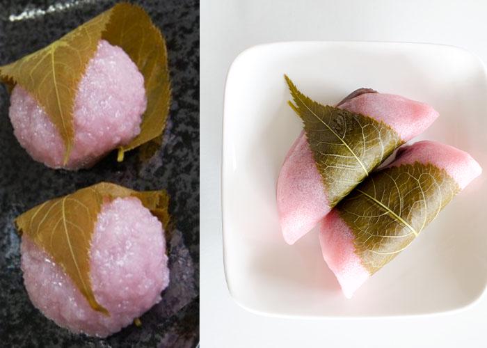 Kansai and Kanto Style Sakura Mochi Comparison