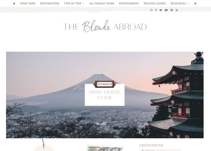 The Blonde Abroad Japan Travel Page