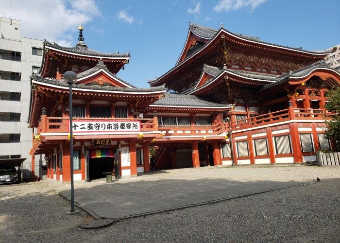The main building of Osu Kannon Temple in Nagoya