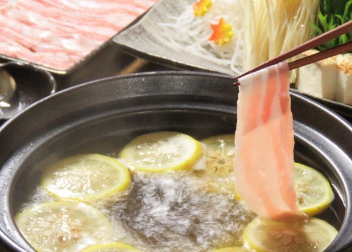A yuzu shabu-shabu hot pot 