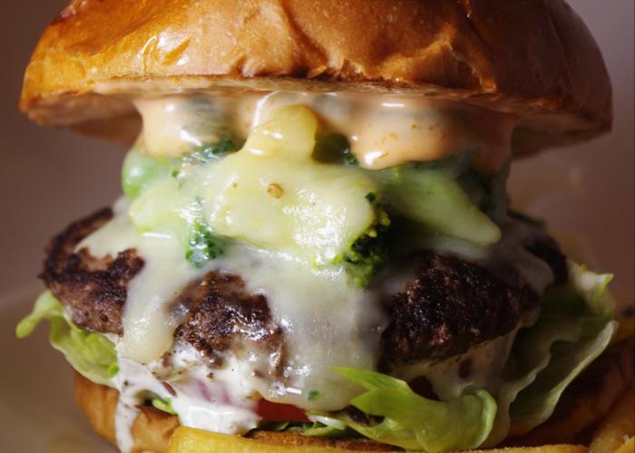 Cheesy burger from Authentic Burger in Tokyo