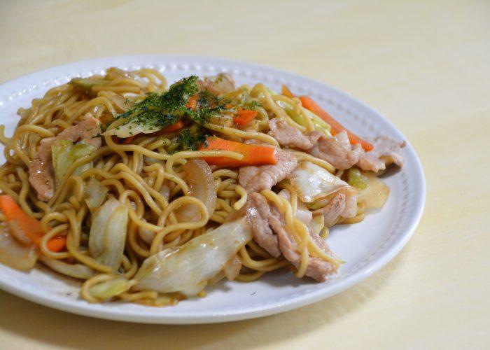 Yakisoba, stir-fried Japanese noodles