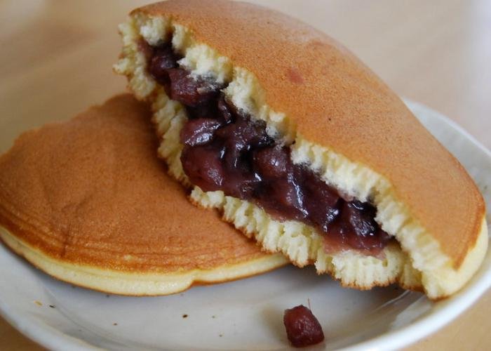 Dorayaki from the Convenience Store with red bean sandwiched between two pancakes